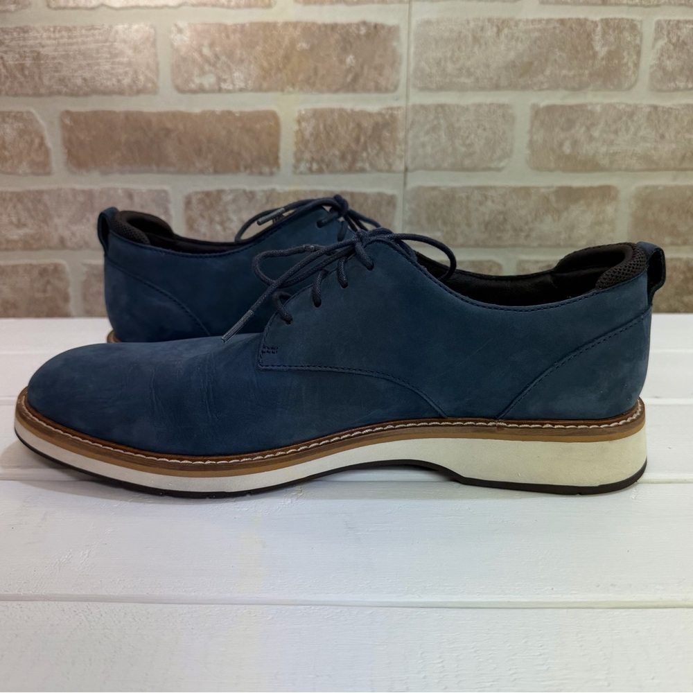 Cole Haan Men’s Size 10.5 Blue Nubuck Oxford Dress Shoes Casual Comfort Lace-Up - Picture 6 of 11